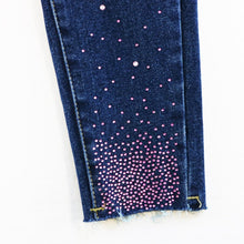 Load image into Gallery viewer, Pink Stud Distress Denim set
