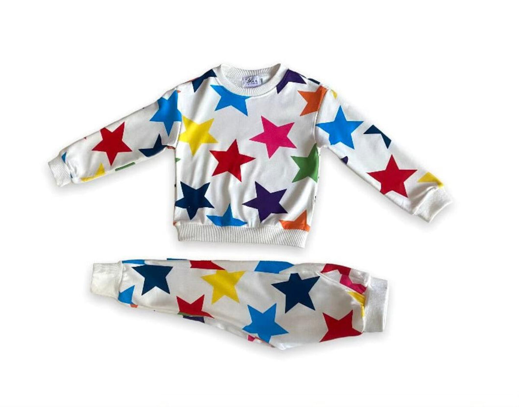 Rainbow Stars Jogger Set