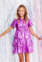 Load image into Gallery viewer, Iridescent Pink Bow Dress
