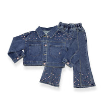 Load image into Gallery viewer, Embellished Denim set
