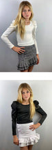 Load image into Gallery viewer, Houndstooth Skirt / Ruffle skirt
