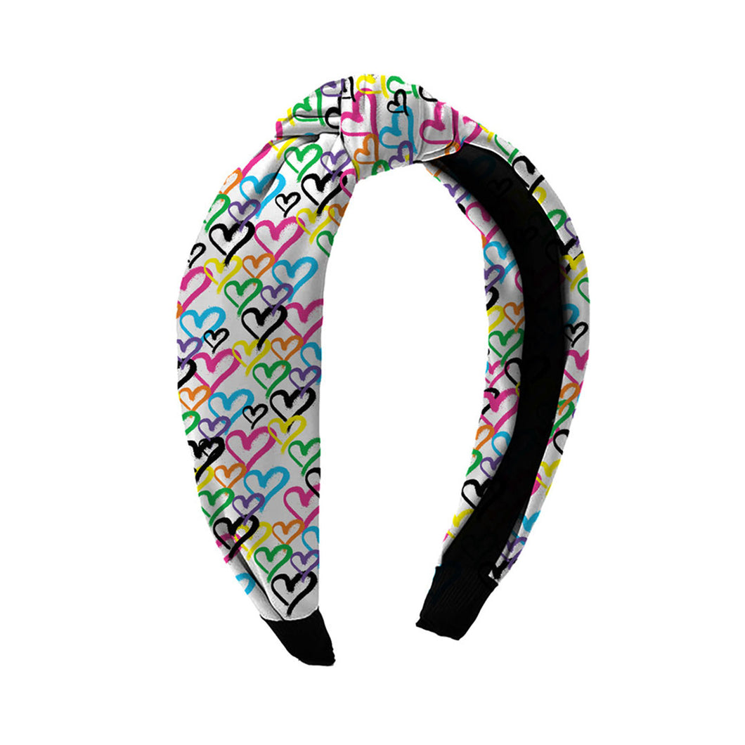 Graffiti Heart Knot Headband