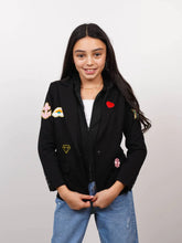 Load image into Gallery viewer, IVY PATCH HOODED BLAZER
