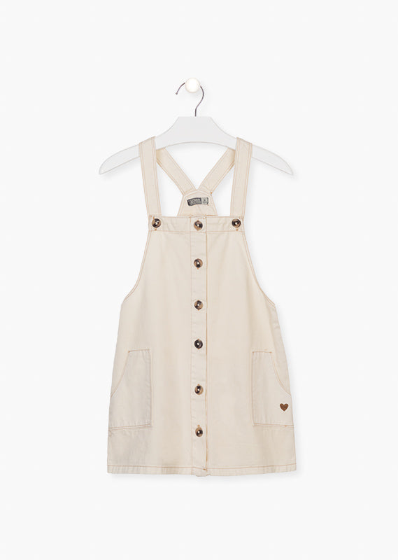 Ecru organic cotton dress