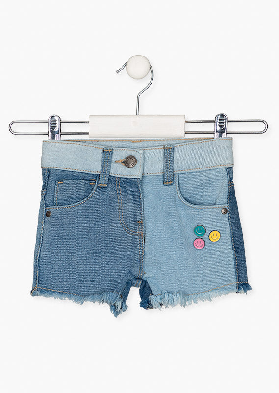 Smiley denim short