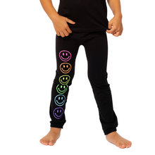 Load image into Gallery viewer, Glitter Smiley Leggings
