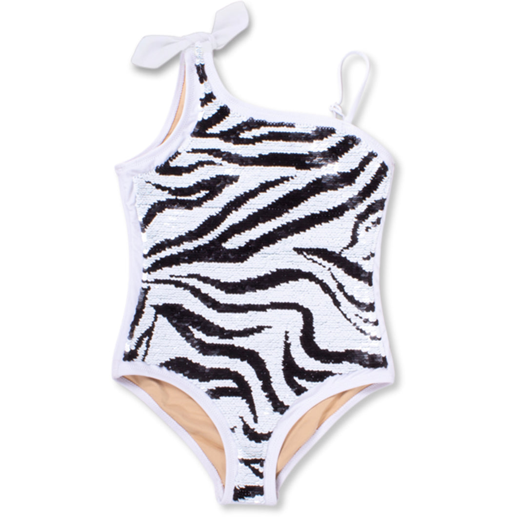 Sequin Zebra Swim