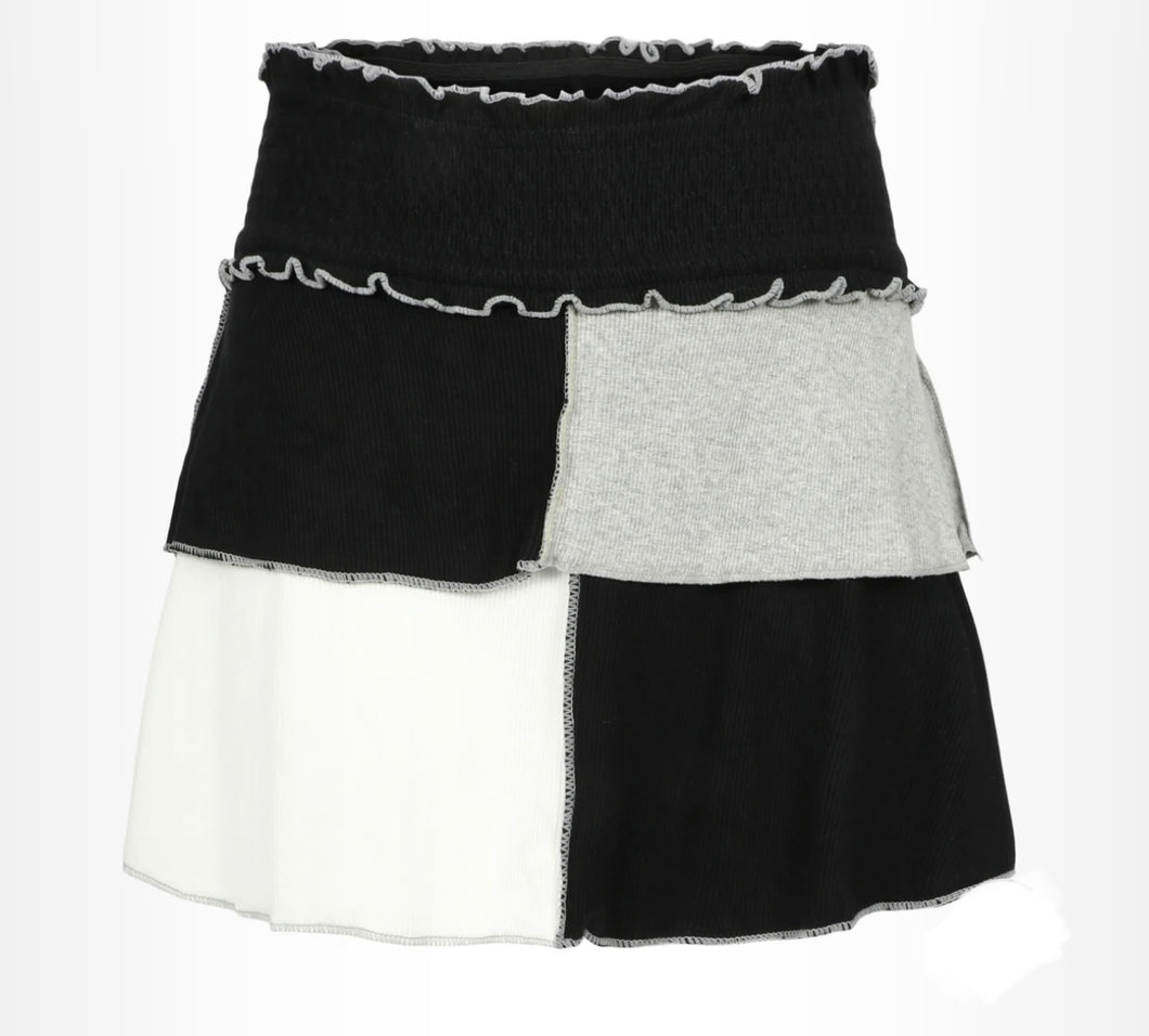 Fbz skirt black/off white/more