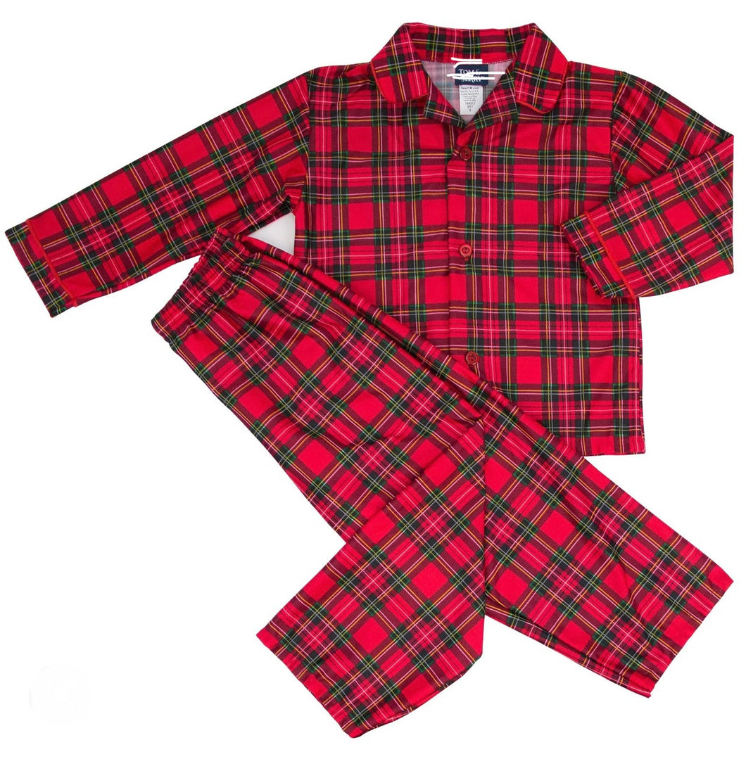 Red plaid pajama