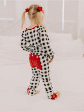 Load image into Gallery viewer, Holiday Gingham Pant PJs
