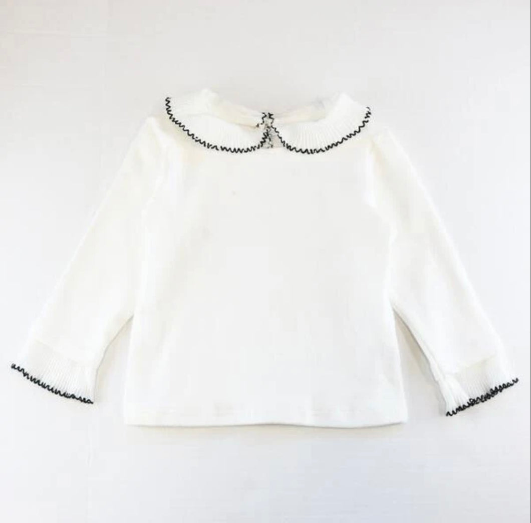 White Long Sleeve Top