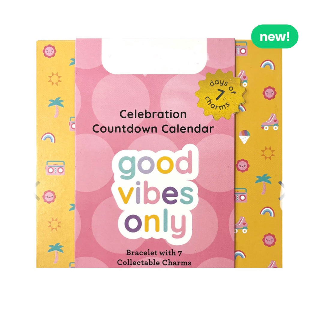 celebration countdown calendar - good vibes only