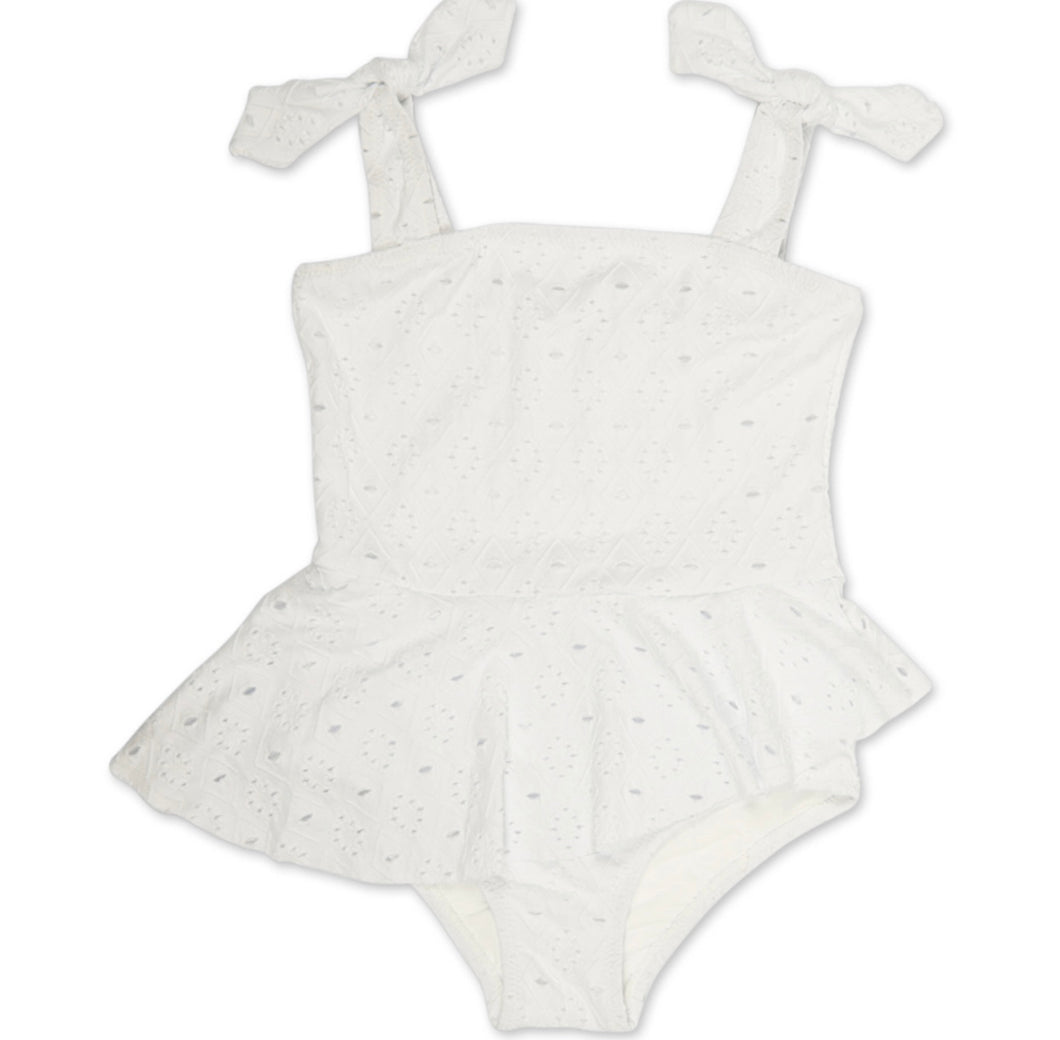 White Eyelet Swim