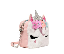 Load image into Gallery viewer, Miss Gwen Unicorn White Plush Crossbody
