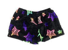 Load image into Gallery viewer, Stars &amp; Bolts Fuzzy Pajama Shorts
